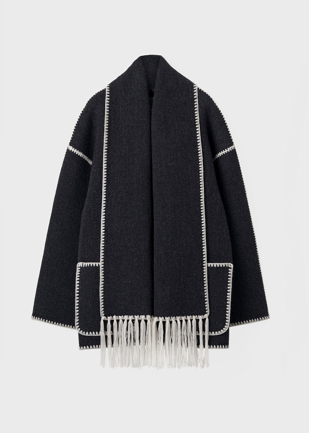 Scarf Coat | Luxe Herfstjas met Sjaal